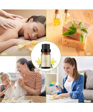 Lily Essential Oil 10ml - 100% Pure & Organic Fragrance Oil for Aromatherapy, Diffuser, Candle & Soap Making - Brown Bottle - Pack of 1 - Buy Online on SooperMarket.com