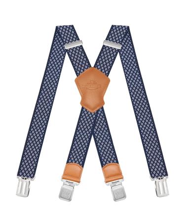 Dresime H str ger for men with 4 strong clips 4cm wide x shape elastic length length for men and women overalls jeans working pants jumpsuits motorcycle pants etc. B-Rhombus C