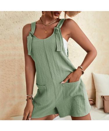 WILLBEST Womens Overall Jumpsuit Long Sleeve Stretch V Neck High Waisted Playsuit Wide Leg Long Pants Jumpers Rompers Playsuit 1301-oyvsw-gn2#4 L - Buy Online on SooperMarket.com