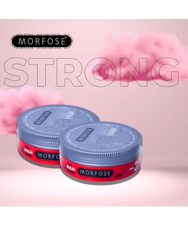 Morfose Hair Gel Wax 175ml (2-Pack) - Ultra Aqua Red | Strong Hold & Shine for All Hair Types - Buy Online on SooperMarket.com