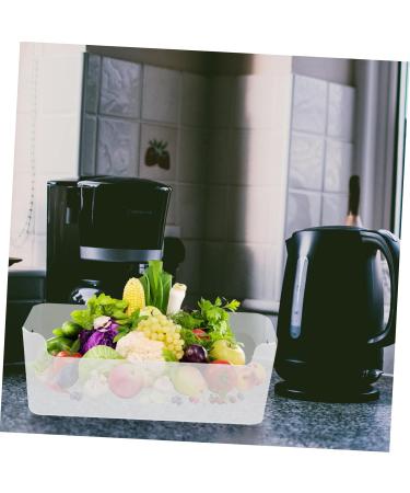 EXCEART 3pcs Small Shelf And Containers for Organizing Bin Fruit Container Size Holder Refrigerator Transparent 25.5X9.5X8.5CM - Buy Online on SooperMarket.com