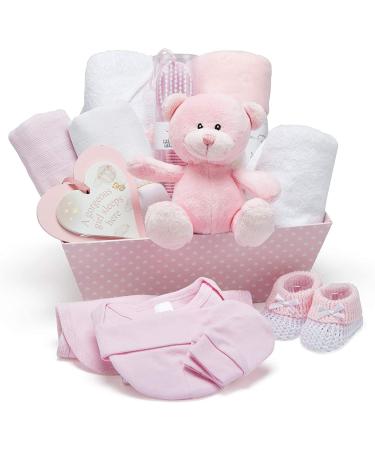 Newborn Baby Girl Essentials Gift Set in Pink Keepsake Box - Perfect Baby Gifts for Girls - Buy Online on SooperMarket.com