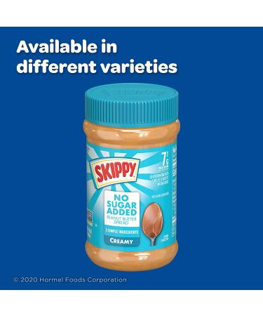 SKIPPY Peanut Butter Spread No Sugar Added Chunky 16oz (Pack of 12) - Buy Online on SooperMarket.com