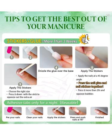 Hot Pink Medium Long Square Press On Nails - Glossy Coffin Style with Xcreando Glue - Perfect Fake Nails for Women and Girls - Buy Online on SooperMarket.com