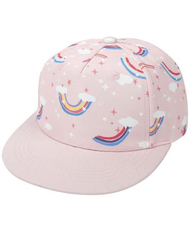 XYIYI Kids Baby Baseball Caps Cotton Sun Hat Adjustable Trucker Hats Sport Visor Cap 4-8 Years Rainbow
