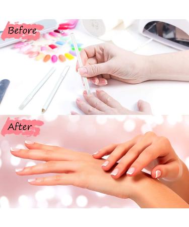2-in-1 Nail Whitening Pencil for DIY Manicure & Cuticle Pusher - White Nail Design - Buy Online on SooperMarket.com