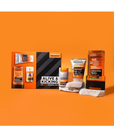 L'Oreal Men Expert Hydra Energetic Gift Set: Shower Gel, Moisturizer, Face Wash - Buy Online on SooperMarket.com