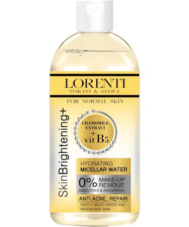 Lorenti Skin+ Micellar Water For Waterproof Makeup | Facial Cleanser & Makeup Remover | 0% Make-Up Residue | Any Skin Type 13.5 Fl Oz Aloe Vera 400 ml - Buy Online on SooperMarket.com
