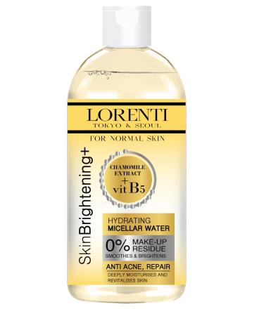 Lorenti Skin+ Micellar Water For Waterproof Makeup | Facial Cleanser & Makeup Remover | 0% Make-Up Residue | Any Skin Type 13.5 Fl Oz Chamomile Extract 400 ml