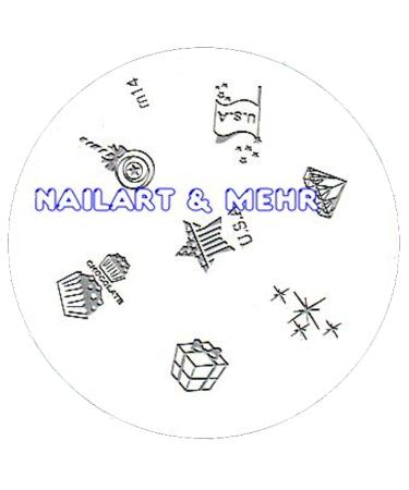 Stamping template # M-14