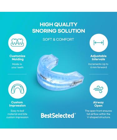 Anti Snoring Mouth Guard Device: Medium Anti Snoring Devices Ronflement Solution - Stop Snore Guard Mouthpiece Sleeping Mouth Stopper - Sleep Apnea Devices (Blue) - Buy Online on SooperMarket.com