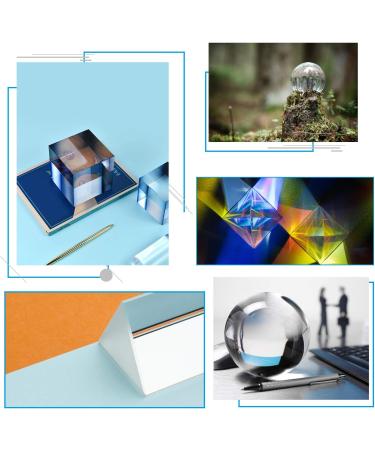 MerryNine 4 Pack Crystal Photography Kits - Lens Ball, Cube, Prism, Pyramid for Light Spectrum Art - Buy Online on SooperMarket.com