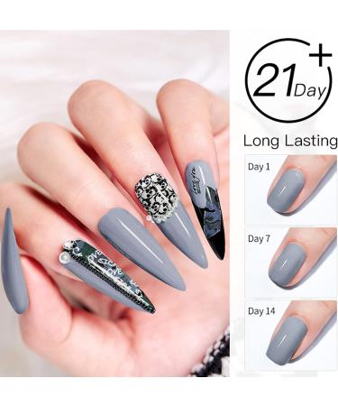 28g Fine Gray Dip Powder No Lamp Cure | Gel Polish Effect | Smooth Finish (No.48) - Buy Online on SooperMarket.com