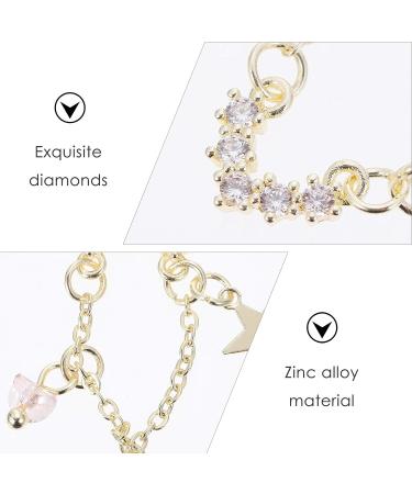 KALLORY 9pcs Art Zircon Tips Stickers - Manicure Accessories Set for Elegant Nail Decoration - Metal Decors, Rhinestone Charms - 3.2X1.1X0.5CMx3pcs - As Shown - Buy Online on SooperMarket.com