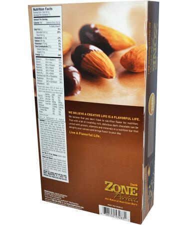 ZonePerfect Dark Chocolate Almond Nutrition Bars - 12 Pack (1.58 oz Each) | Healthy Snack - Buy Online on SooperMarket.com