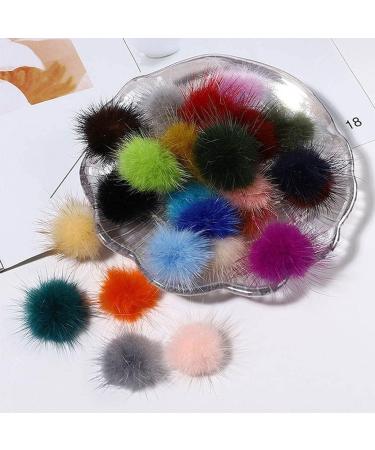 Nail Pom Ball 3D Detachable Nail Poms Charm Faux With Removable Base For Nail Art Design Nail Tip Decor Acrylic Nail Art Accessories Kit - Buy Online on SooperMarket.com