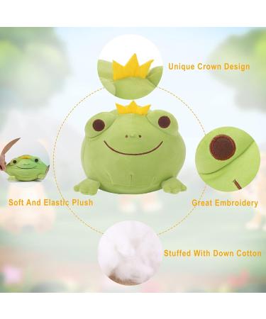 JUNERAIN Super Soft Frog Plush Stuffed Animal 42cm Grass Green - Adorable Hugging Pillow Toy for Kids - Cuddly Frog Decoration - Buy Online on SooperMarket.com