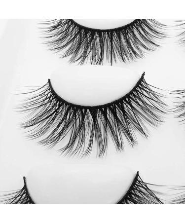 10 Pairs 3D Mink Lashes - Natural & Dramatic Volume Fake Eyelashes | Silk Handmade Extensions for Stunning Makeup - Buy Online on SooperMarket.com
