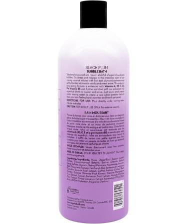 Vitabath Black Plum Bubble Bath - Moisturizing Foaming Soak for All Skin Types - 33.8 fl oz - Shop Internationally - Buy Online on SooperMarket.com