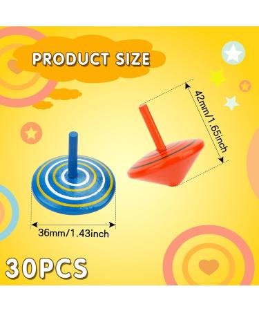 30 Colorful Wooden Circle Toys for Kids | Party Bag Fillers & Birthday Gifts - Buy Online on SooperMarket.com