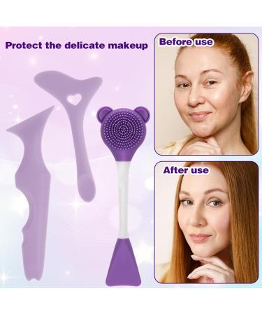 Buy WLLHYF 3PCS Eyeliner Template Silicone Tool Set - 5-in-1 Reusable Eye Makeup & Protection Pads for Perfect Wings - Buy Online on SooperMarket.com
