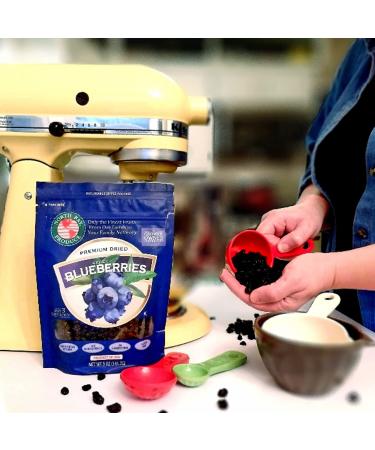 North Bay Produce Dried Blueberries - Gluten Free, Vegan, Healthy Snacks - 5oz Resealable Bag - Kids and Adults Friendly - Buy Online on SooperMarket.com