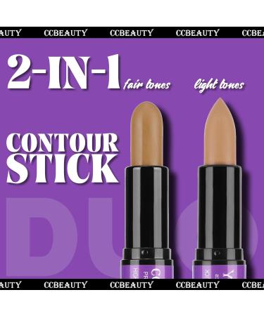 CCbeauty Cream Contour Stick for Light & Fair Skin Tones - Amber/Soft Amber CC04 - 1 Count - Buy Online on SooperMarket.com