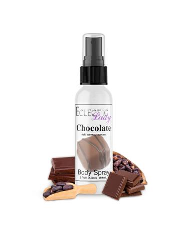 Chocolate Body Spray (Double Strength) 2 ounces Body Mist for Women with Clean Light & Gentle Fragrance Long Lasting Perfume with Comforting Scent for Men & Women Cologne with Soft Subtle Aroma Double Strength 2 Fluid Ounces