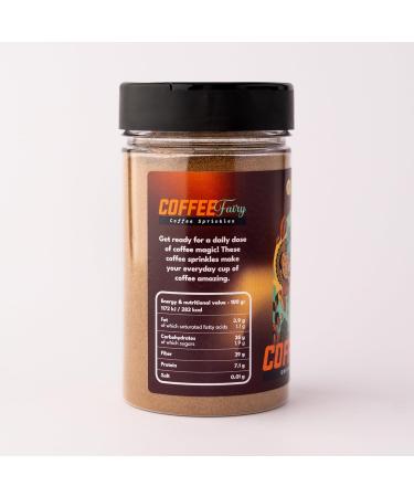 Coffee Fairy Sprinkles - Flavourful Coffee Cacao & Hot Chocolate Topping - Enhance Your Everyday Cup Of Hot Drink - Large Jar - 135 G Coffee & Hot Chocolate Sprinkles - Buy Online on SooperMarket.com