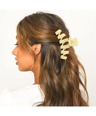 6 PCS Strong Hold Matte Large Claw Hair Clips for Thick Hair - Neutral Non-Slip Hair Accessories for Men and Women - Modern and Cute Hair Clips for All Hairstyles - Buy Online on SooperMarket.com
