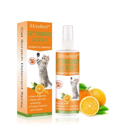 Cat Scratch Deterrent Spray Cat Training Spray Anti Scratch Repellent Spray Anti Cat Scratching Deterrent Protect Your Furnture Carpet and Plants 120ml