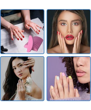 20 PCs Pink Nail Buffers | Double Sided 100/180 Grit Buffer Blocks | Portable Washable Sanding File Arc Shape - Buy Online on SooperMarket.com