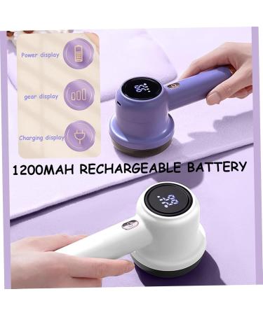 Electric Lint Remover - 3-Speed Fabric Shaver with LED Display | Portable Debobbler 6 Cutter Leaves & 3 Replacement Cutters - Ideal for Clothes Care - Buy Online on SooperMarket.com