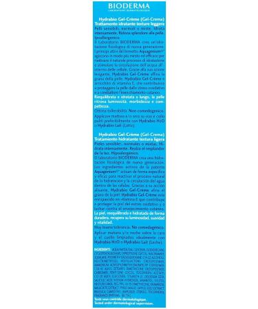 Bioderma Hydrabio Gel Cream Moisturizer - 1.33 Fl Oz - Radiance-Boosting Face Cream for Normal to Combination Sensitive Skin - Buy Online on SooperMarket.com