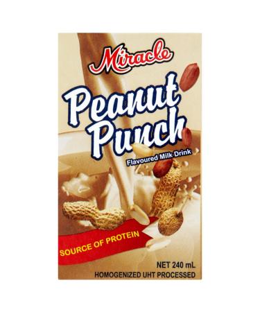 Miracle Peanut Punch Flavoured Milk Drink 240ml (Pack of 12)