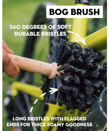 Peatys Eco-Friendly Bicycle Cleaning Brush Set - Durable Beech Wood Brushes for Mountain, Road, and Gravel Bikes - Includes Drivetrain and Tyre Brushes - Buy Online on SooperMarket.com