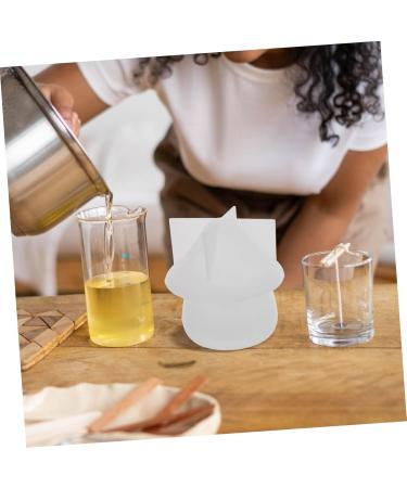 KALLORY 2pcs Mushroom Silicone Mold Resin Crafts Candy Containers Crafts Making Mold Diy Mold With Cover Jar Whitex2pcs 10x10.cmx2pcs - Buy Online on SooperMarket.com