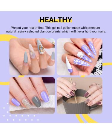 Ohuhu 12 Colors Gel Nail Polish Set with UV Light Kit - Glossy and Matte Top Coat - 36W UV LED Lamp - Soak Off Manicure Gift for Girls - Mothers Day Special - Buy Online on SooperMarket.com