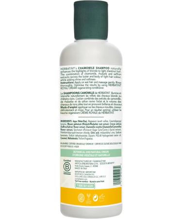 Herbatint Chamomile Shampoo Naturally Enhances Highlights - Parabens And Sodium Lauryl Sulfate-Free 260 mL - Buy Online on SooperMarket.com