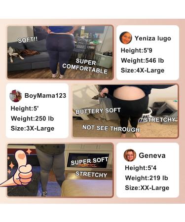 YOLIX 2 Pack Plus Size High Waisted Leggings with Pockets for Women 2X-4X - Black/Grey XX-Large - Buy Online on SooperMarket.com