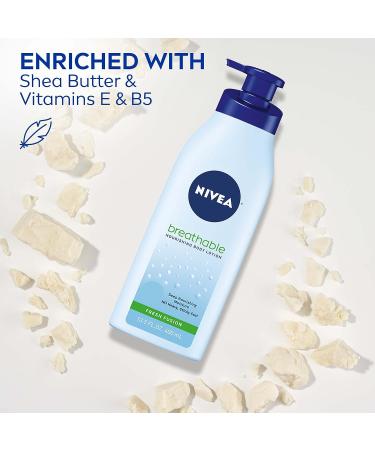 NIVEA Breathable Nourishing Body Lotion Fresh Fusion 13.5 oz - For Dry to Very Dry Skin, No Sticky Feel - Buy Online on SooperMarket.com