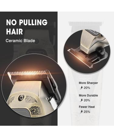 Karrte Professional Hair Clippers for Men - Cordless Beard Trimmer Set with T-Blade Rechargeable Grooming Kit & LED Display - Ideal Barber Starter Kit - Buy Online on SooperMarket.com
