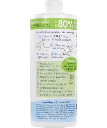 Bula Popo Refill Bottle 750 ml - Eco-Friendly Alternative to 1000 Wet Wipes | Natural Ingredients for Sustainable Care - Buy Online on SooperMarket.com