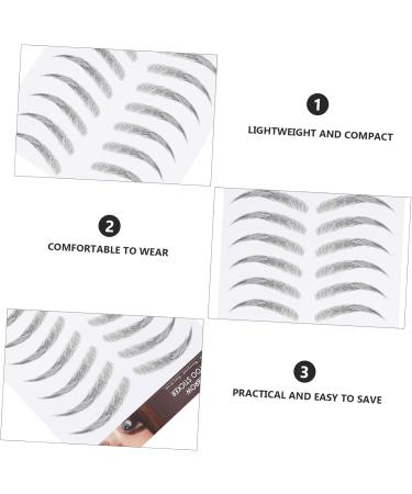Gogogmee 12 Sheets false eyebrows for women eyebrow water transfer Transfer stickers - Buy Online on SooperMarket.com