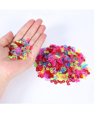 SAVITA 1500pcs Colorful S Clips for Rubber Band Bracelets - DIY Craft Making Essentials - Buy Online on SooperMarket.com