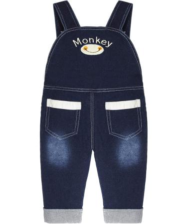 KIDSCOOL SPACE Baby Denim Overalls | 3D Cartoon Knitted Dungarees | 2-3 Years - Buy Online on SooperMarket.com