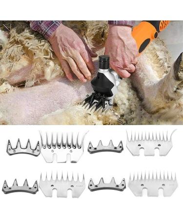 High-Strength Stainless Steel Shear Knife for Sheep & Goats | 9 Tooth Straight Blade & Swivel Replacement - Buy Online on SooperMarket.com