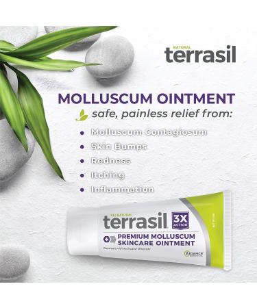 Terrasil Molluscum Contagiosum Ointment for Symptom Relief - All-Natural Skincare Solution for Inflammation and Itch - Safe for Children - 45g - Buy Online on SooperMarket.com