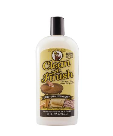HOWARD Clean-A-Finish For Wood Upholstery and Carpet Pour Bottle 16 oz