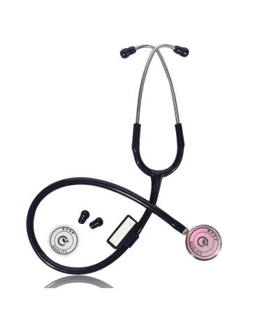Buy Acoustic Stethoscope for Doctors & Medical Students - Lightweight Flexible Tube Soft Ear Knobs (Black) - International Shipping - Buy Online on SooperMarket.com